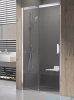 Ravak Matrix MSD2 drzwi prysznicowe 110cm lewe białe transparent 0WLD0100Z1